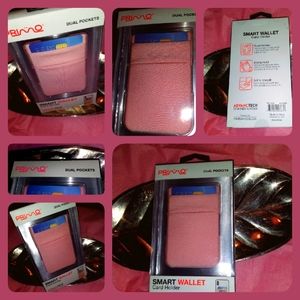 🤑NIB Pink Primo Dual Pocket Smart Wallet Card Holder Cell Phone